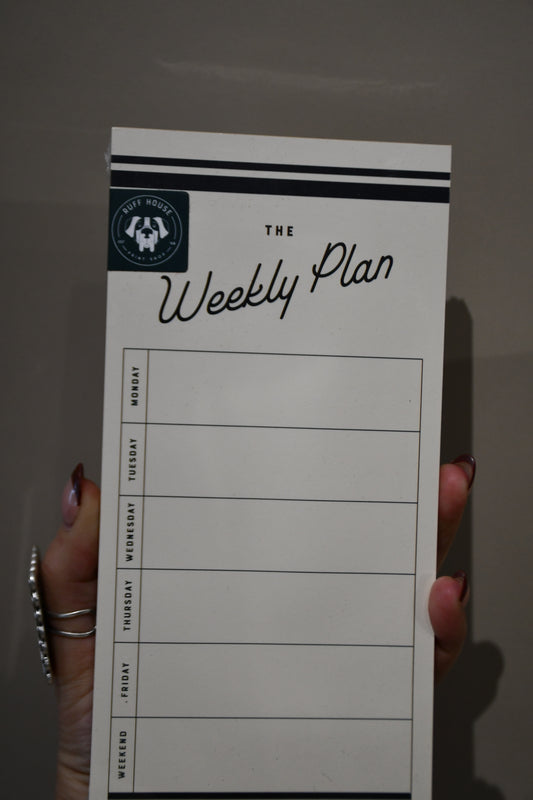 weekly plan notepad